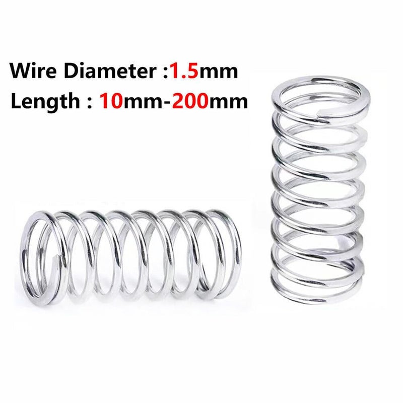 Customizable Stainless Steel Compression Springs 5pcs 11x25mm 1 5mm Wire Diameter - Image 1